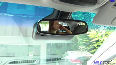 Kenzie Love - MILF Flashing Tits And Ass Attracts Horny Stud