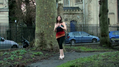 Curvy Hot Brunette Elly Tripp Slowly Strips Before Showing Off Her Tight Hairy Holes