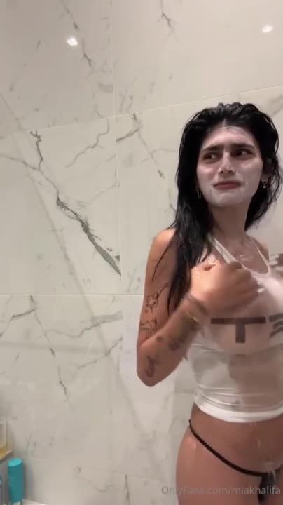 Mia Khalifa - Nude Wet Tank Top Shower - Watch Latest Porn Video at ePornHome.com for Free.